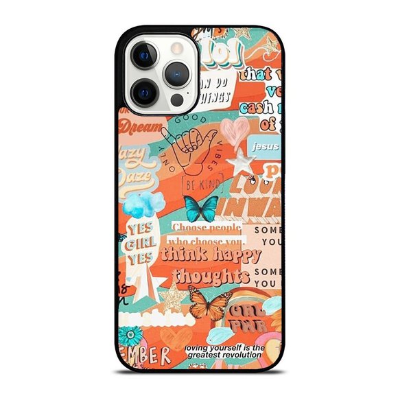Retro Beach Tropical Collage Boho Aesthetic Summer Sand Fun iPhone Case - Picture 1 of 1